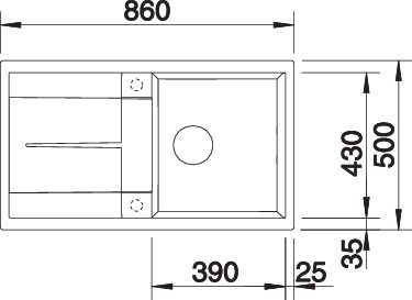 BLANCO METRA 5 S (518871)