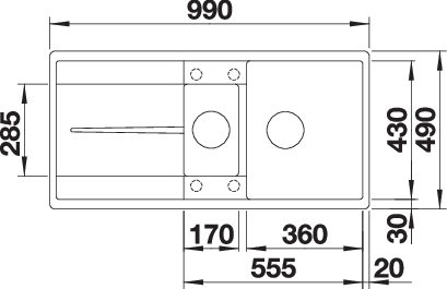 BLANCO METRA 6 S-F (519118)