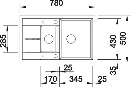 BLANCO METRA 6 S Compact (513473)