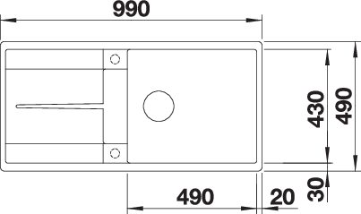 BLANCO METRA XL 6 S-F (518883)