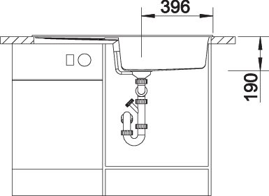 BLANCO METRA XL 6 S (517360)