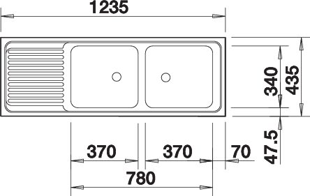 BLANCO TOP EZS 12 x 4-2 (500374)