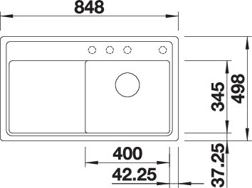 BLANCO ZENAR 45 S-F (527180)