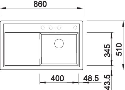 BLANCO ZENAR 45 S (523796)