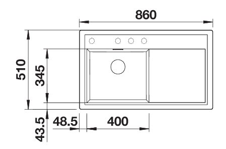 BLANCO ZENAR 45 S (526034)