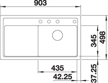 BLANCO ZENAR 5 S-F (523878)