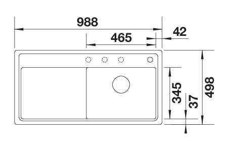 BLANCO ZENAR XL 6 S-F (523908)