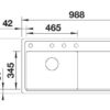 BLANCO ZENAR XL 6 S-F (523933)