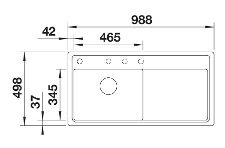 BLANCO ZENAR XL 6 S-F (523933)