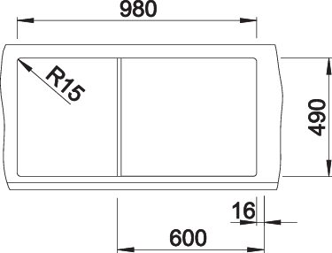 BLANCO ZENAR XL 6 S (523996)