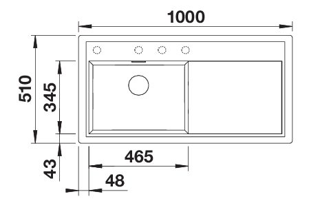 BLANCO ZENAR XL 6 S (524011)
