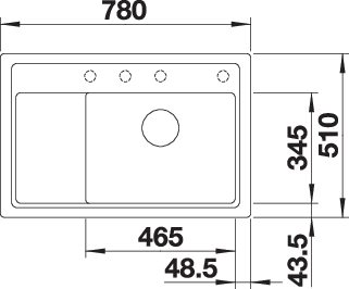 BLANCO ZENAR XL 6 S Compact (523784)