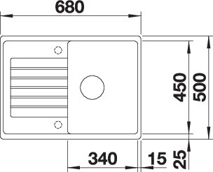 BLANCO ZIA 45 S Compact (524711)