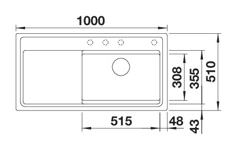 BLANCO ETAGON XL 6 S (528093)