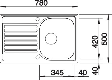 BLANCO TIPO 45 S Compact (514104)