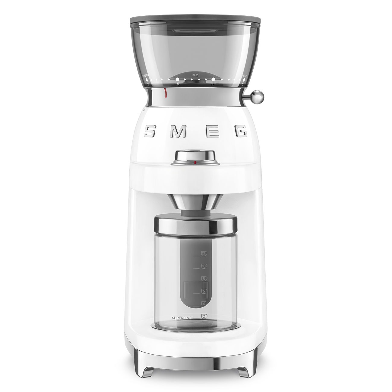 Smeg CGF03WHEU Kaffeemühle in Weiß