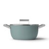 Smeg CSF2412EGM Schmortopf Ø 24 cm mit Glasdeckel in Emerald Green-Matt