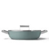 Smeg DPF2812EGM Schmorpfanne Ø 28 cm mit Glasdeckel in Emerald Green-Matt