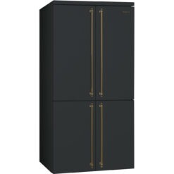 Smeg FQ60CAO6 French-Door Stand-Kühl-/Gefrierkombination in Anthrazit