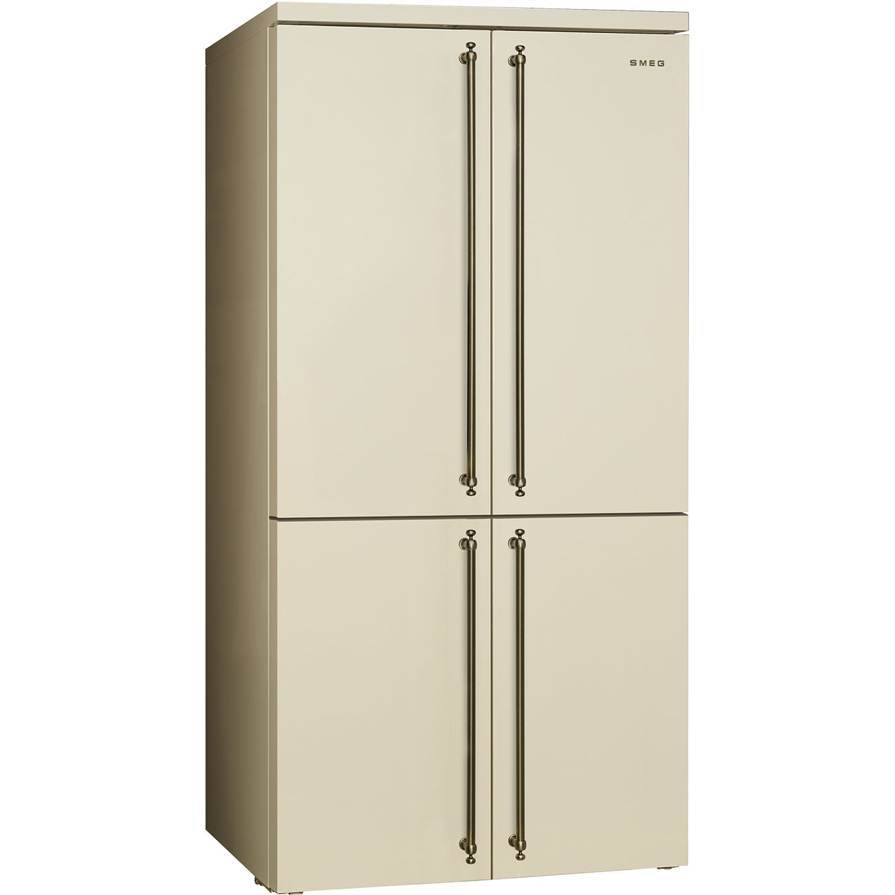 Smeg FQ60CPO6 French-Door Stand-Kühl-/Gefrierkombination in Creme