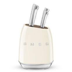 Smeg KBSF02CR Messerblock in Creme