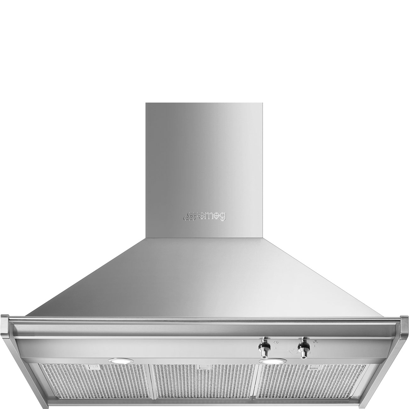 Smeg KD90HXE Wandhaube Trapez in Edelstahl