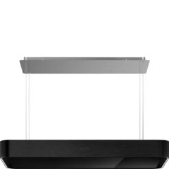 Smeg KSLS10MB Freihängende Inselhauben in Schwarz-Matt