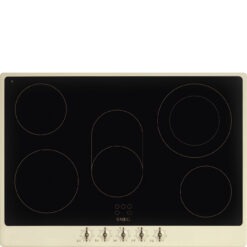 Smeg P875PO Glaskeramikkochfeld in Creme