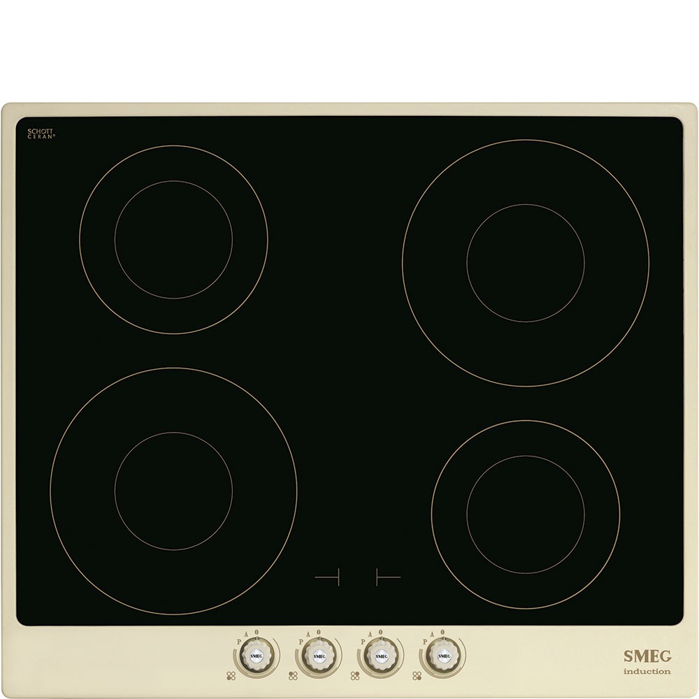 Smeg SI764POM Induktionskochfeld in Creme