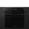 Smeg SO4202M1B Kompakt-Mikrowellenbackofen in Schwarz