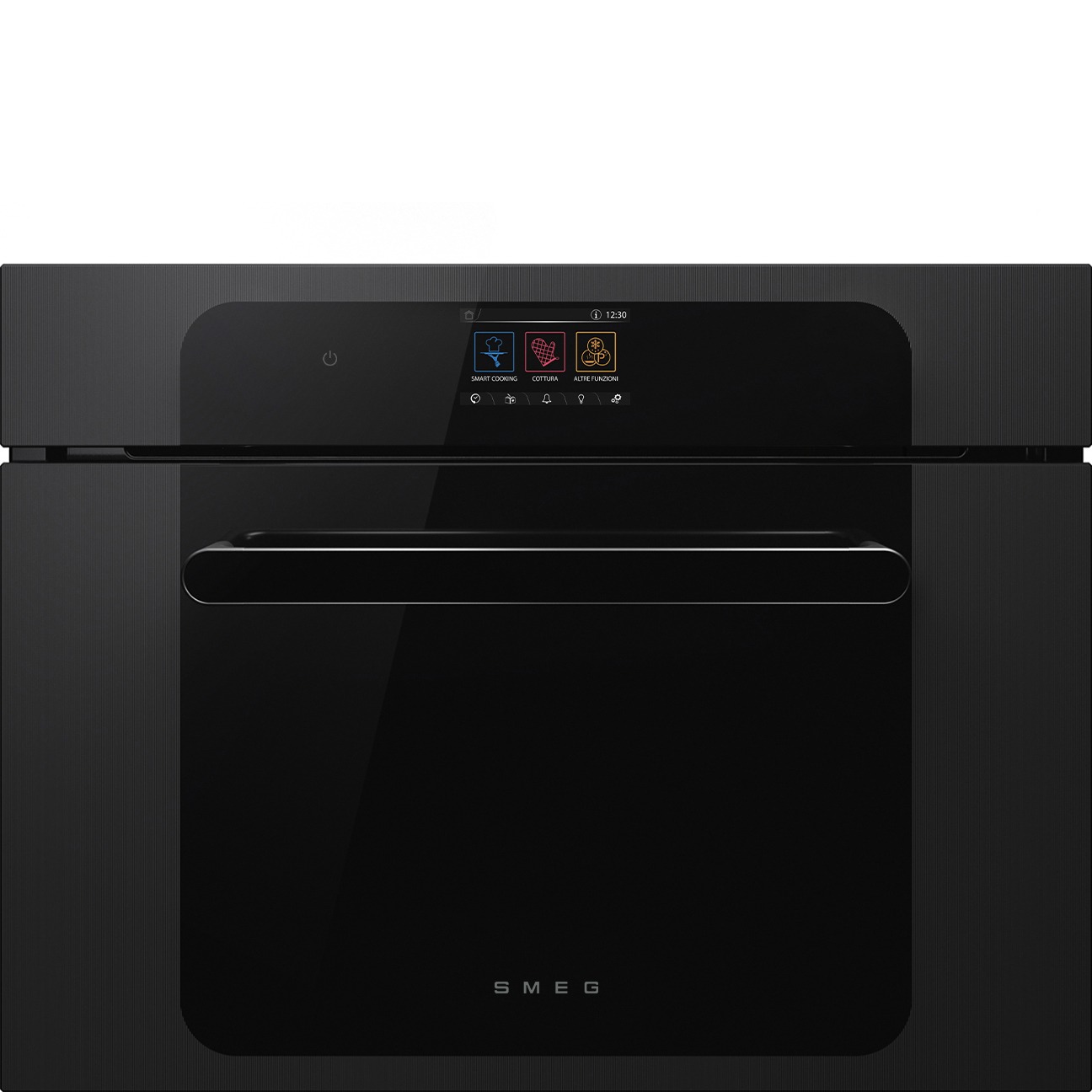 Smeg SO4204M2PB Kompakt-Mikrowellenbackofen in Schwarz