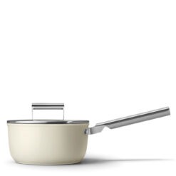 Smeg SPF2012CRM Soßentopf Ø 20cm mit Glasdeckel in Creme