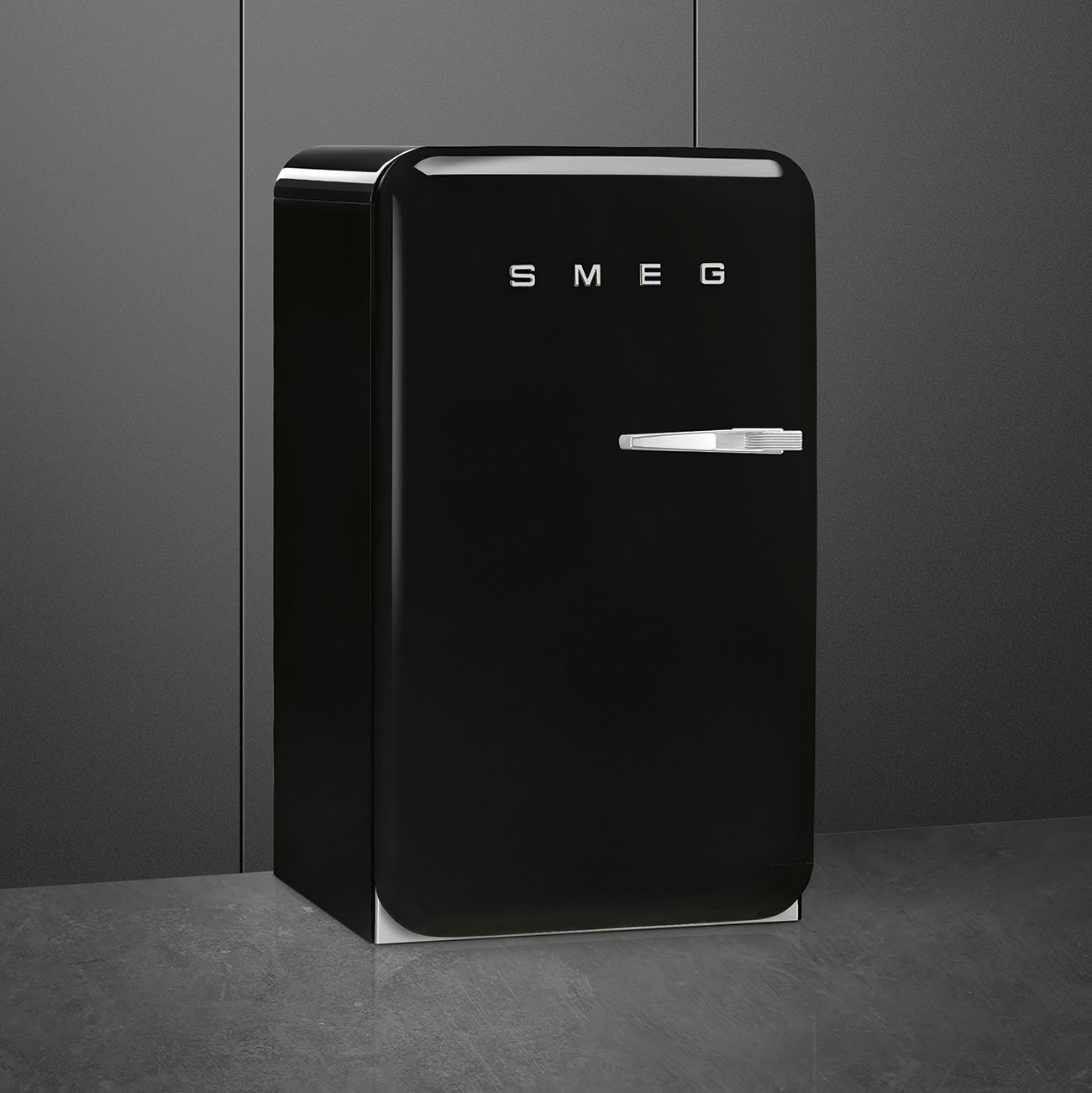 Smeg FAB10HLBL6 Minibar Getränkecenter Schwarz – Detailansicht