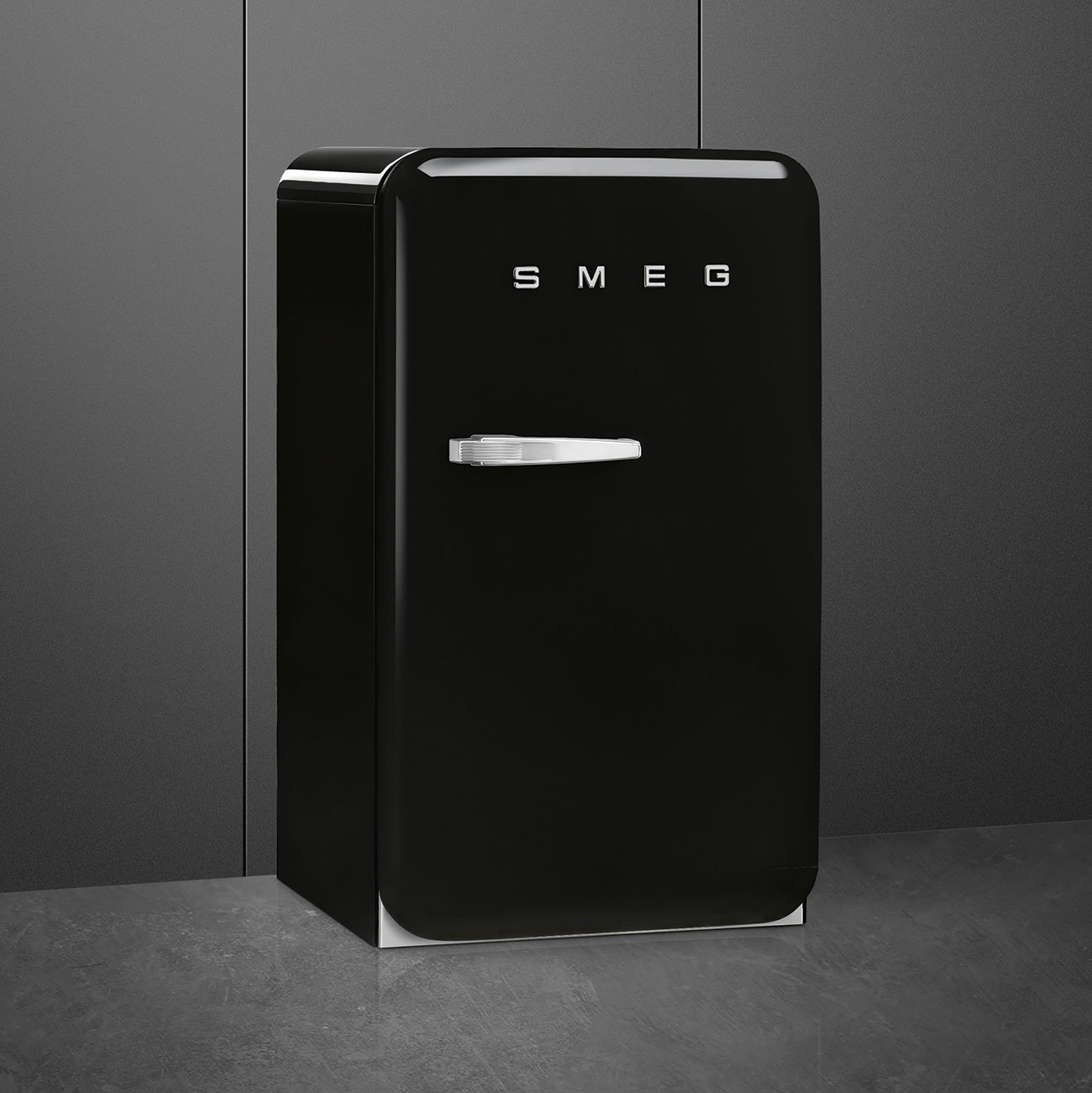 Smeg FAB10HRBL6 Minibar Getränkecenter Schwarz – Detailansicht