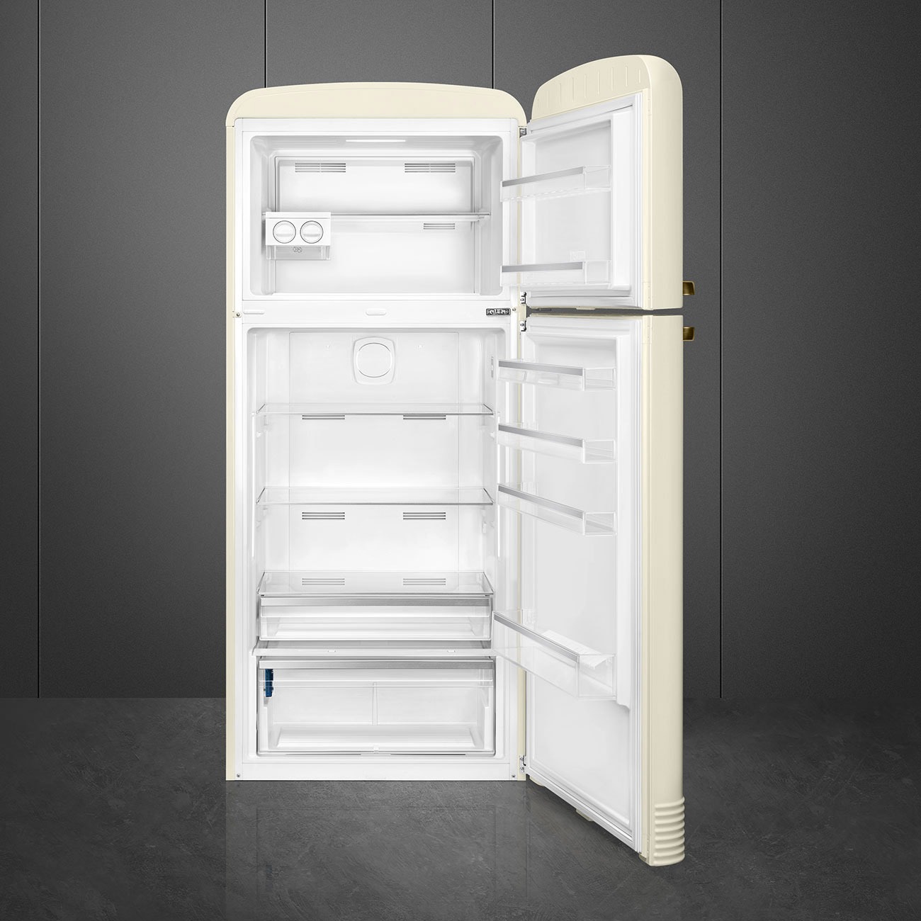 Smeg FAB50RCRB5 Retro-Kühlschrank Creme – Galerieansicht