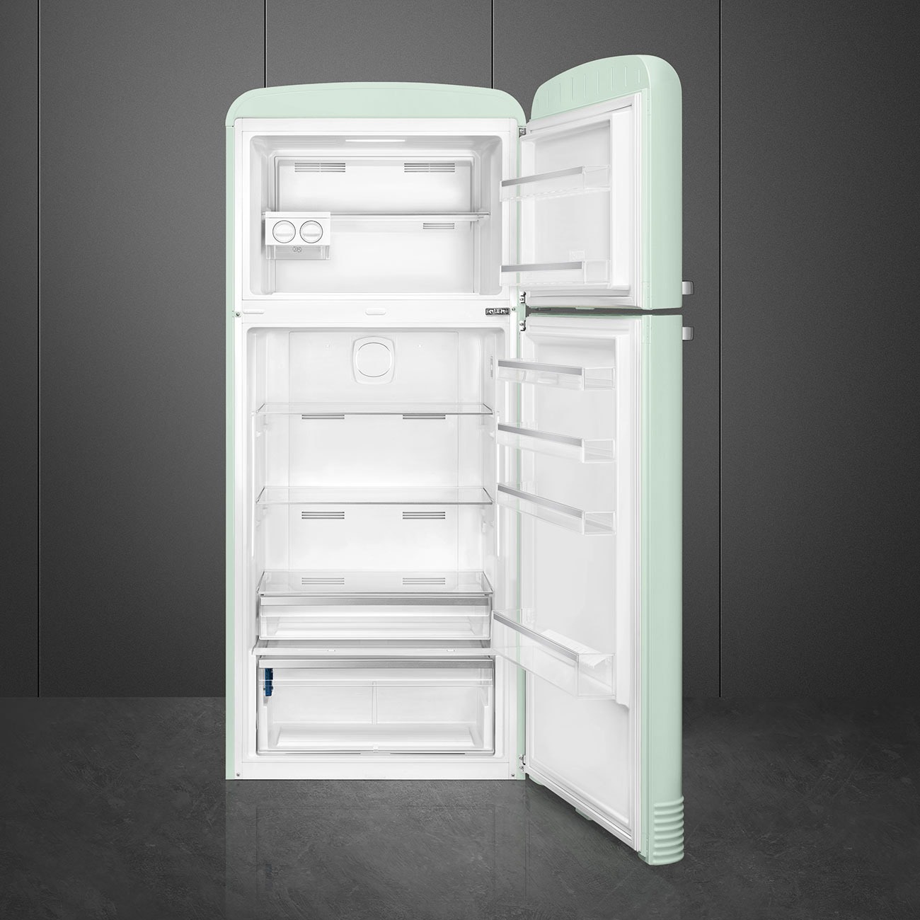 Smeg FAB50RPG5 Retro-Kühlschrank Pastellgrün – Galerieansicht