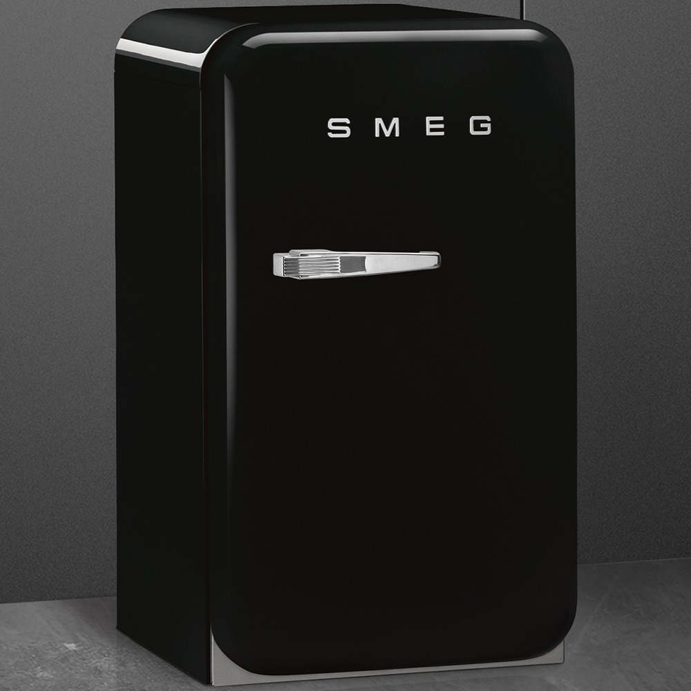 Smeg FAB5RBL6 Minibar Retrokühlschrank Schwarz – Ansicht