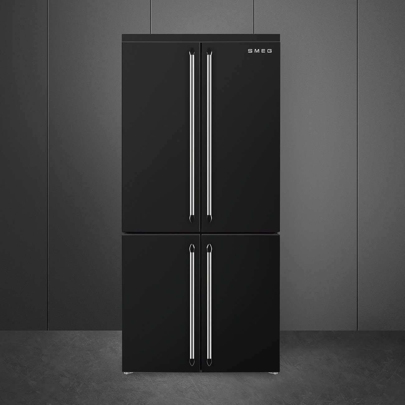Smeg FQ960BL6 French-Door Kühl-Gefrierkombination Schwarz – Detailansicht