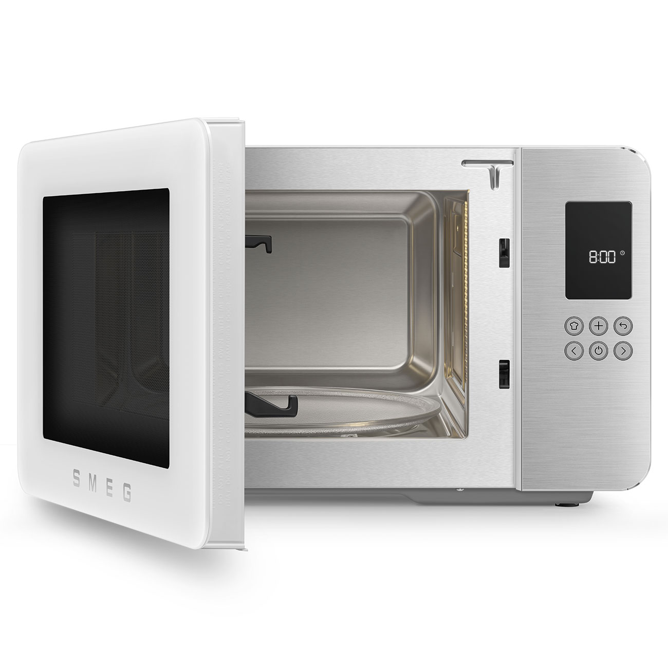 Smeg MOC01WHMEU Mikrowelle Weiß Detailansicht