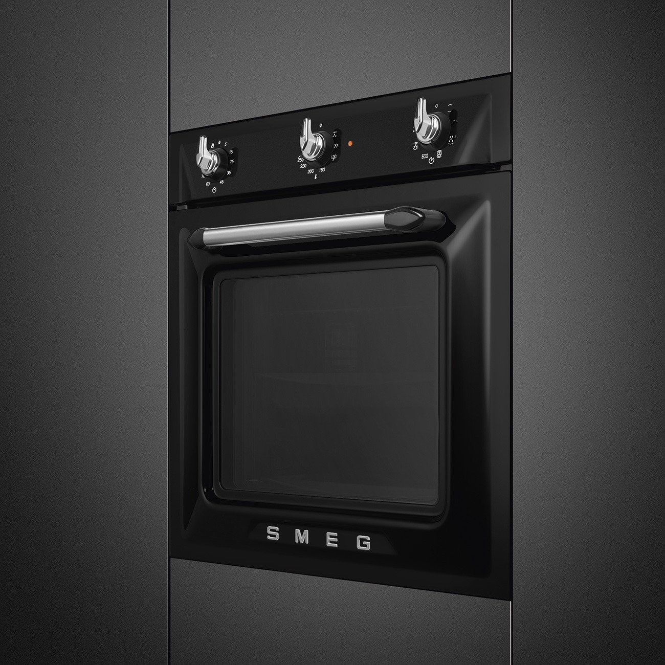Smeg SF6905NF Victoria Einbaubackofen in Schwarz – Ansicht 2