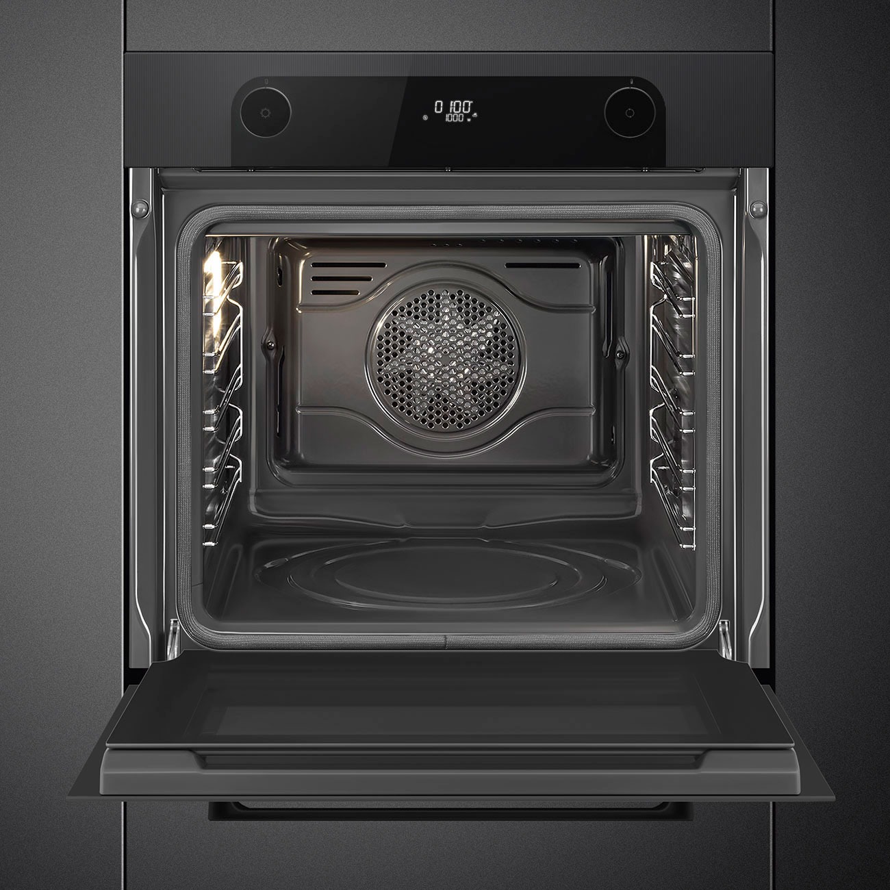 Smeg SFP6201TB Einbaubackofen in Schwarz – Ansicht 3
