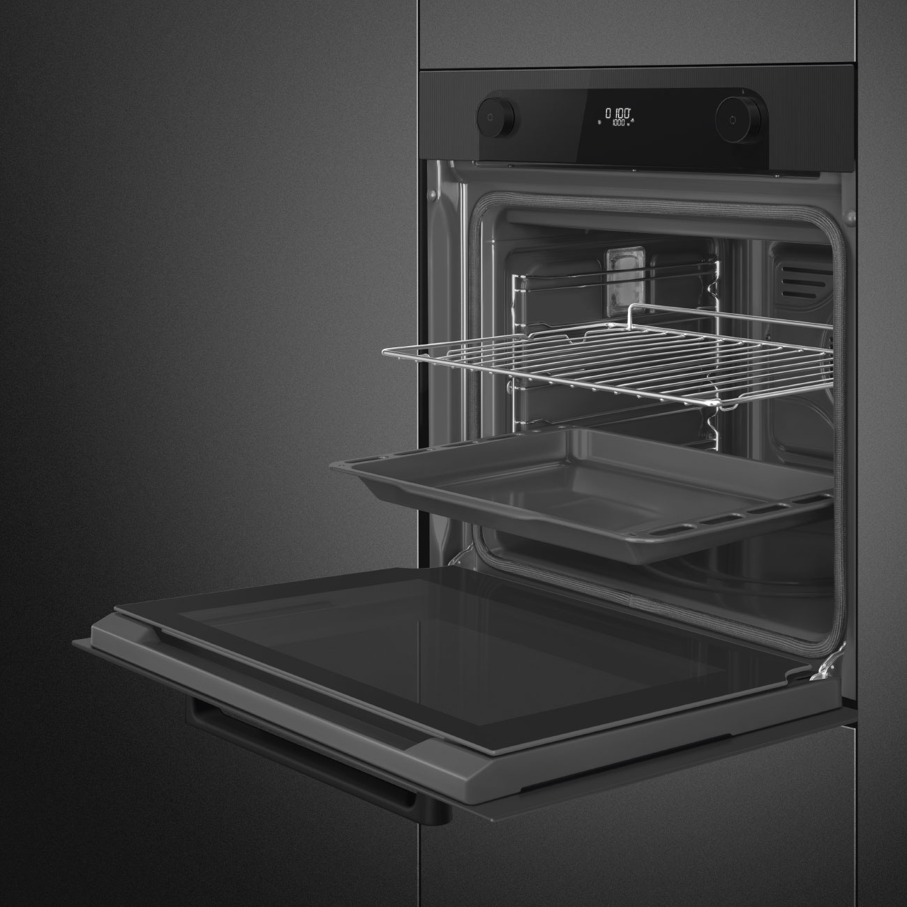 Smeg SFP6201TB Einbaubackofen in Schwarz – Ansicht 5