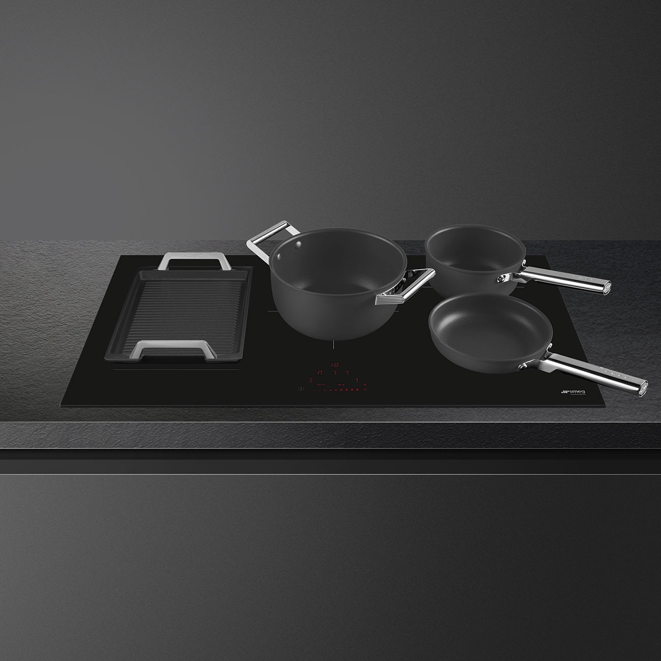 Smeg SI1M4954D Induktionskochfeld in Schwarz – Ansicht