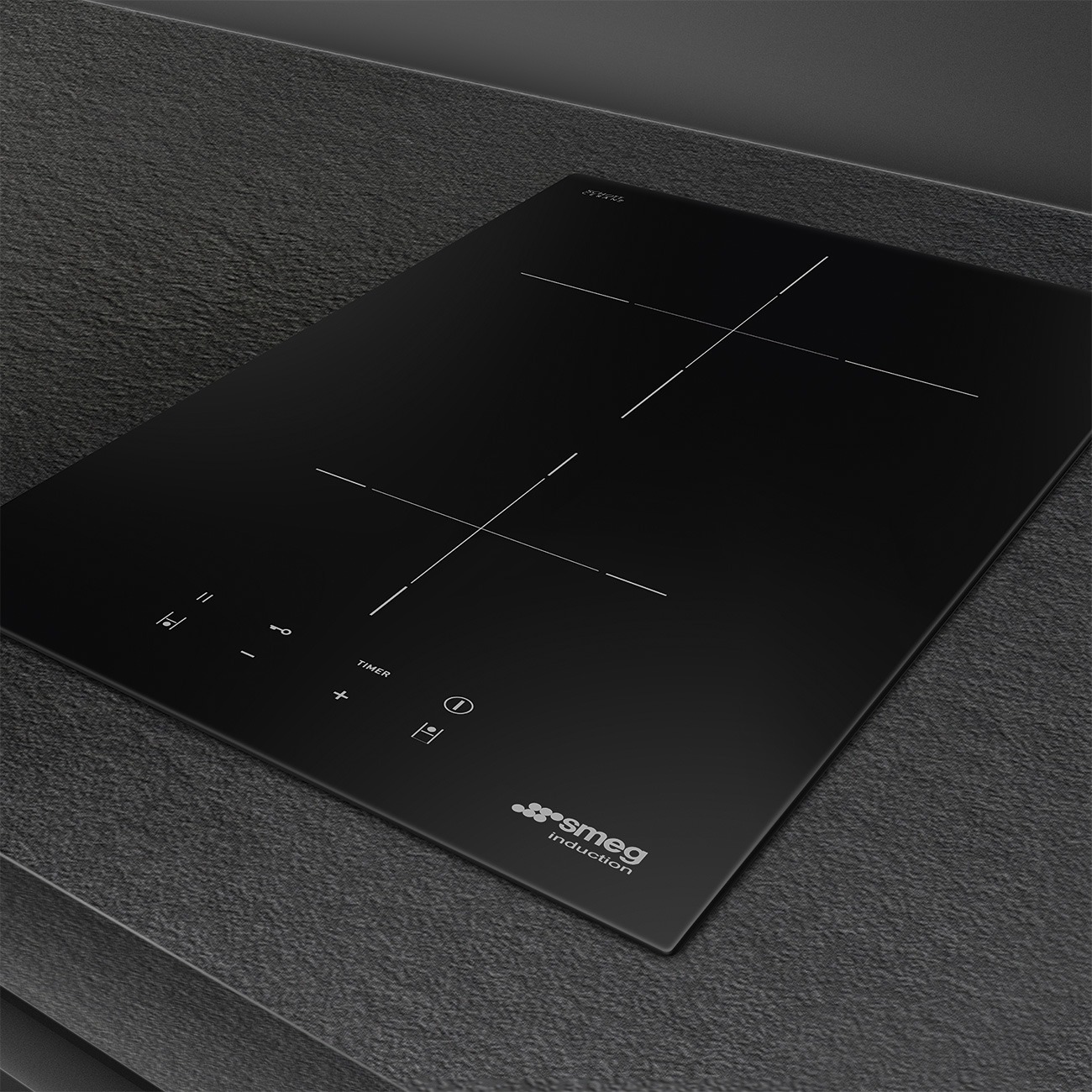 Smeg SI2321D Induktionskochfeld in Schwarz – Ansicht