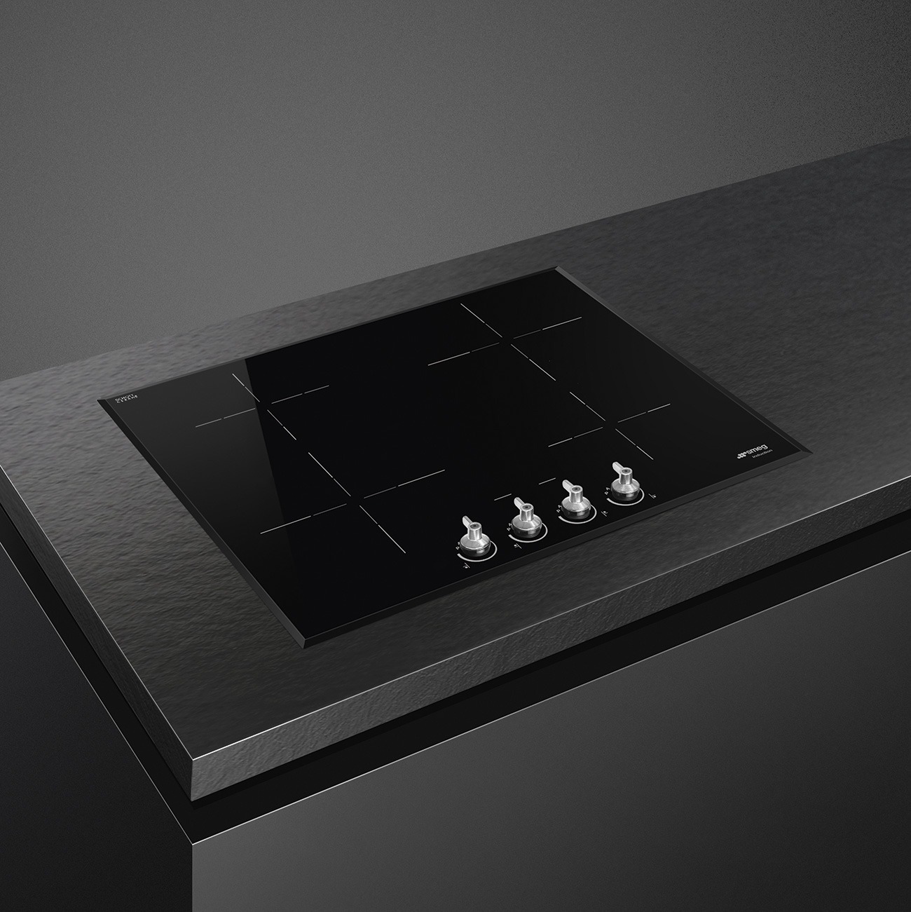 Smeg SI364BM Induktionskochfeld in Schwarz – Ansicht