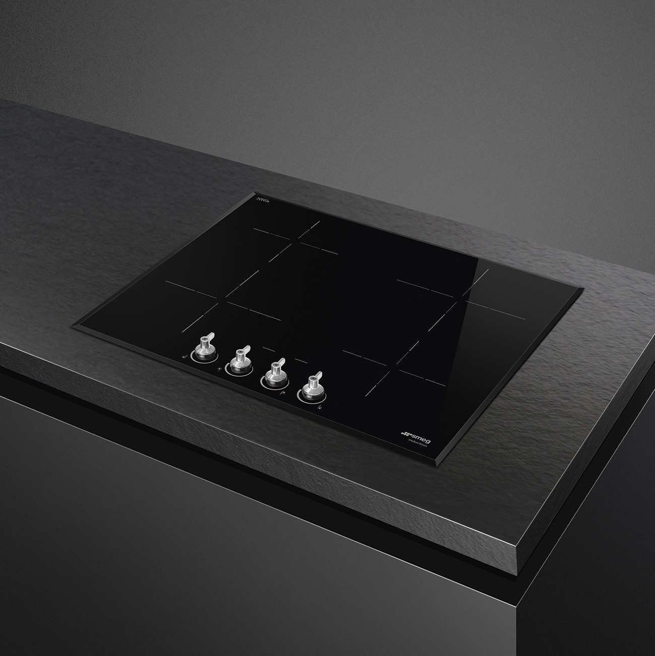 Smeg SI364BM Induktionskochfeld in Schwarz – Ansicht