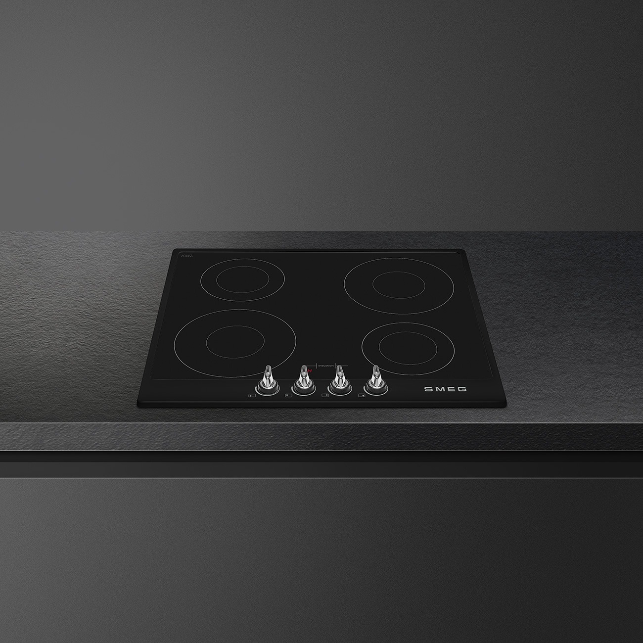 Smeg SI964NM Induktionskochfeld in Schwarz – Ansicht