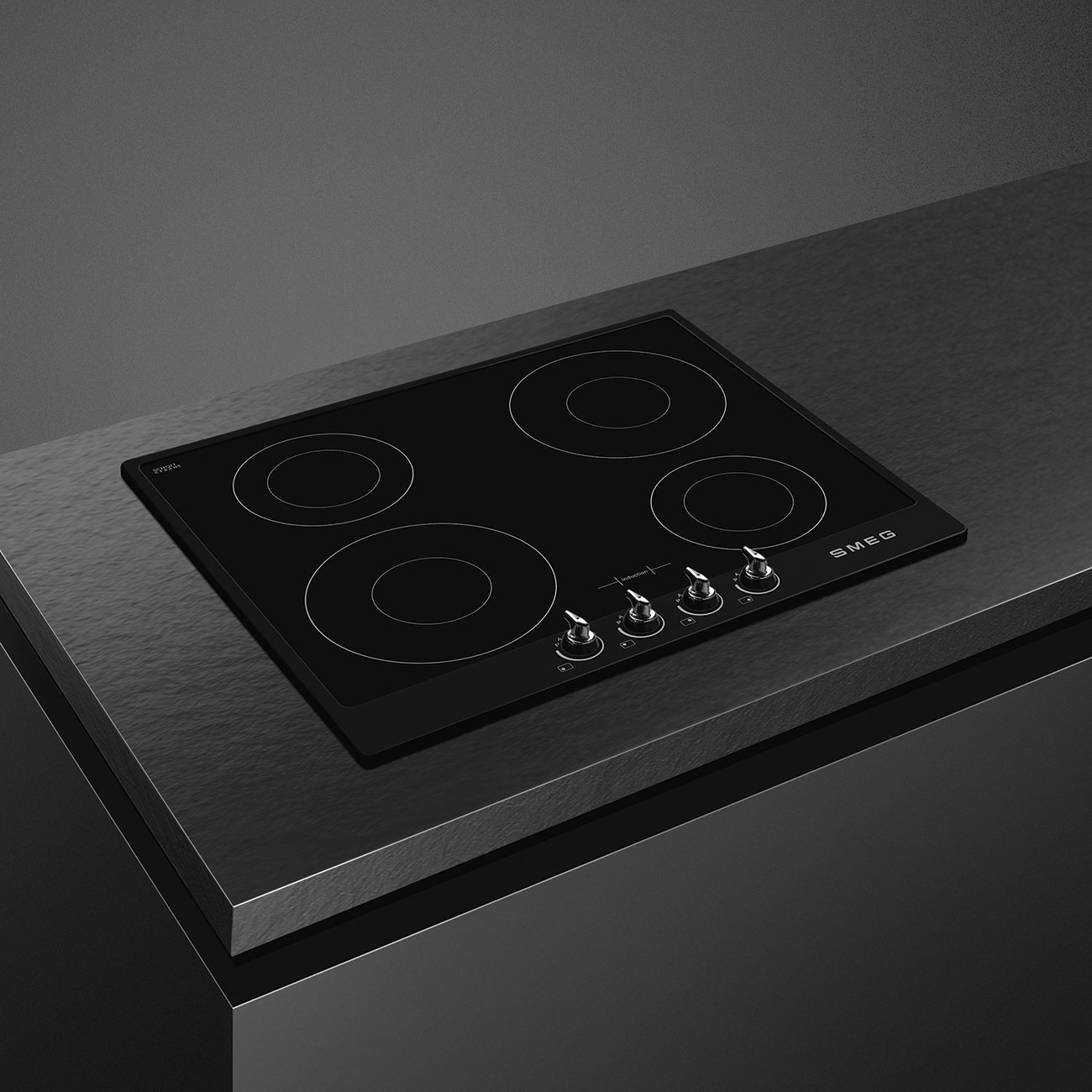 Smeg SI964NM Induktionskochfeld in Schwarz – Ansicht