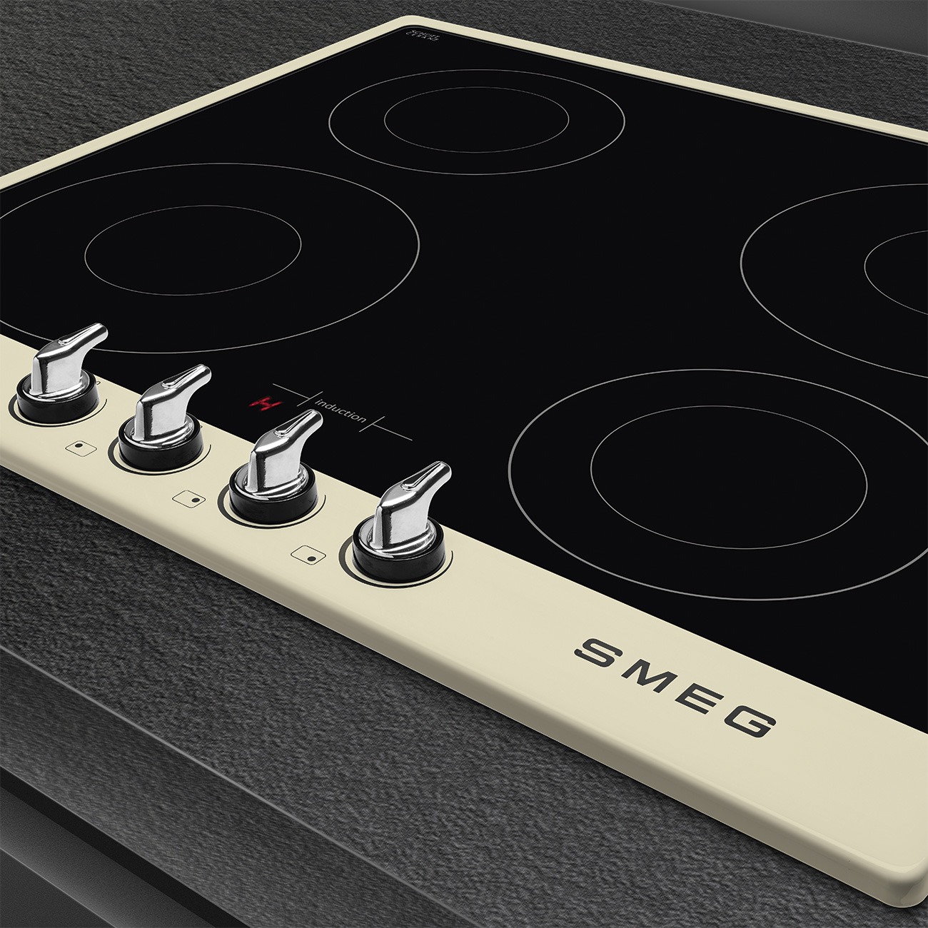 Smeg SI964PM Induktionskochfeld in Creme – Ansicht