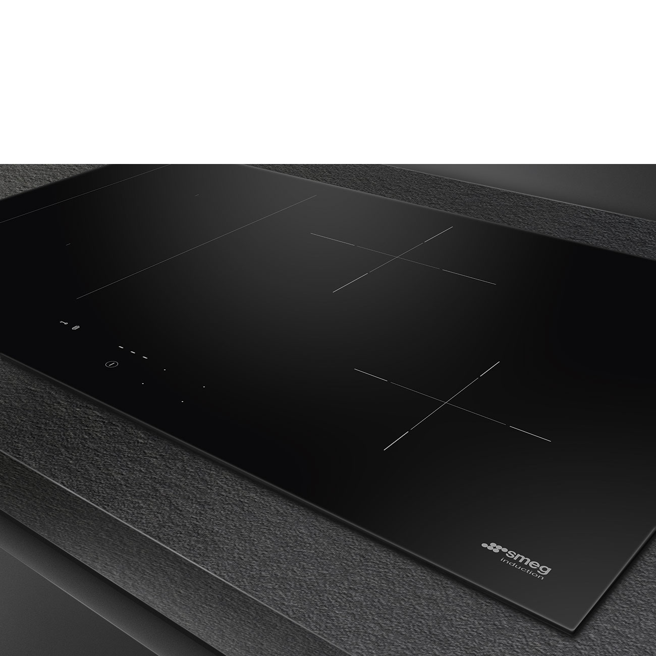Smeg SIM3844D Induktionskochfeld in Schwarz – Ansicht
